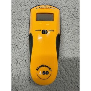 Zircon StudSensor L50 Stud Finder Yellow LCD Digital StudScan DeepScan Tool